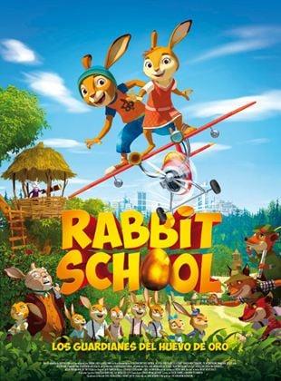 Poster Rabbit School. Los guardianes del huevo de oro